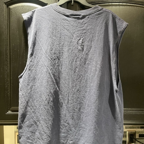 VINTAGE Reebok Shirt Men XL Black Muscle Tank Top Pullover Gym Athletic 90s USA - Picture 4 of 6